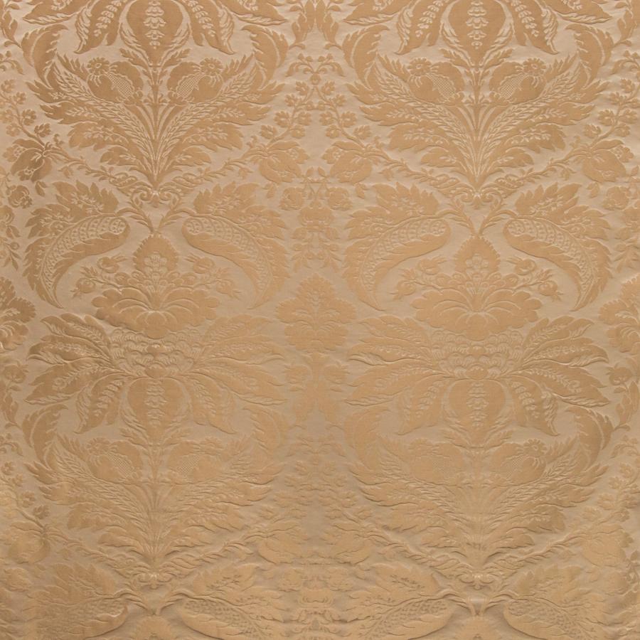 Sample 8013188-606 Damask Pierre Chestnut Damask Brunschwig and Fils Fabric