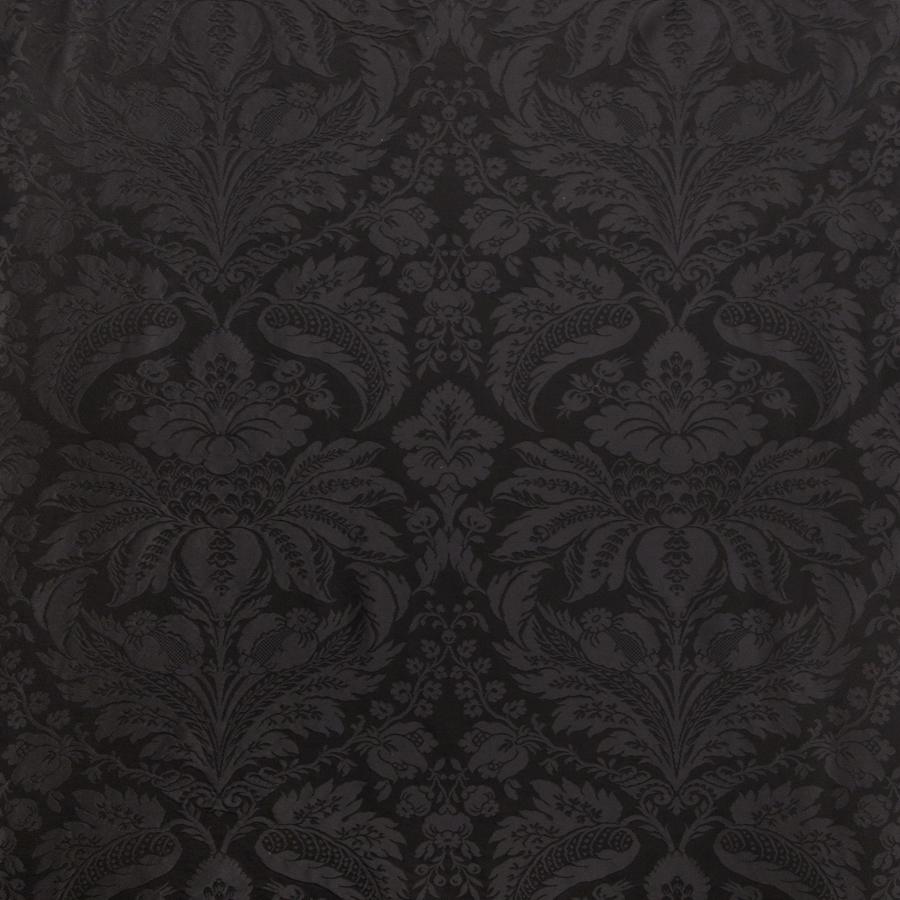 Shop 8013188-8 Damask Pierre Black Damask by Brunschwig & Fils Fabric