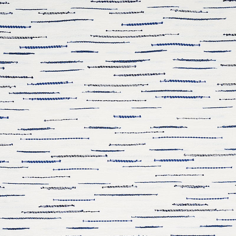 Purchase 80141 Leland Stripe, Blue by Schumacher Fabric