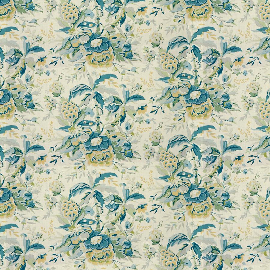 Sample 8015108-513 Horseshoe Bay Aqua/Green Tropical Brunschwig and Fils Fabric