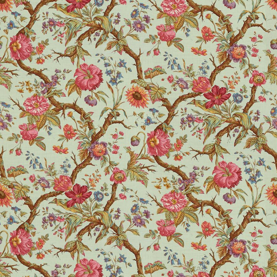 Sample 8015129-135 Arbre Fleuri Ciel Botanical Brunschwig and Fils Fabric