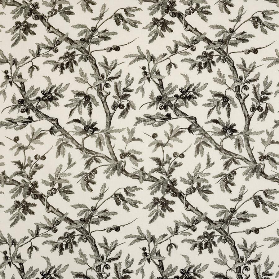 Sample 8015135-116 Branches De Pin Beigegrey Toile Brunschwig and Fils Fabric