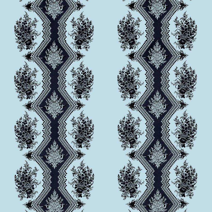 Buy 8015139-15 Coppelia Satin Ciel Botanical by Brunschwig & Fils Fabric