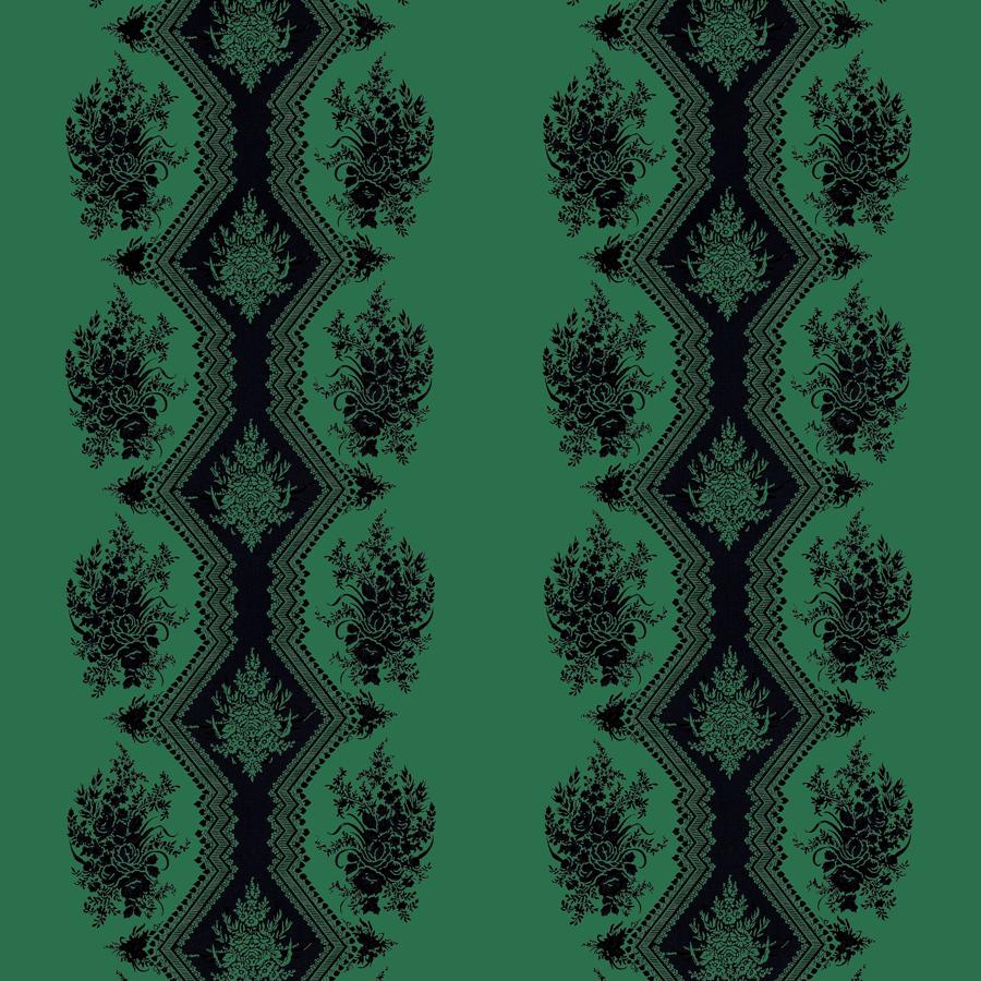 Search 8015139-53 Coppelia Satin Emerald Botanical by Brunschwig & Fils Fabric