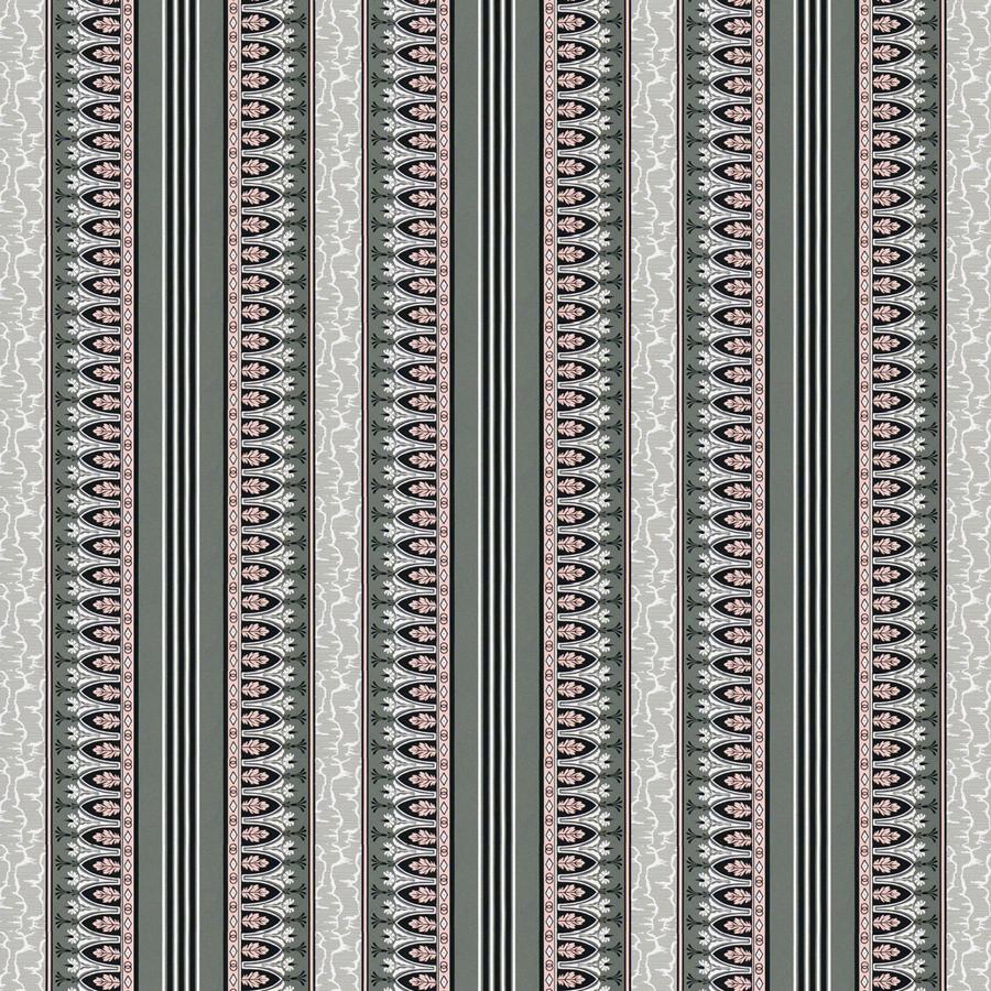 Sample 8015140-711 Lola Montez Gris/Rose Stripes Brunschwig and Fils Fabric