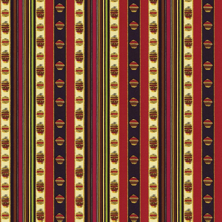 Sample 8015143-193 Rayure Moire Rouge Stripes Brunschwig and Fils Fabric
