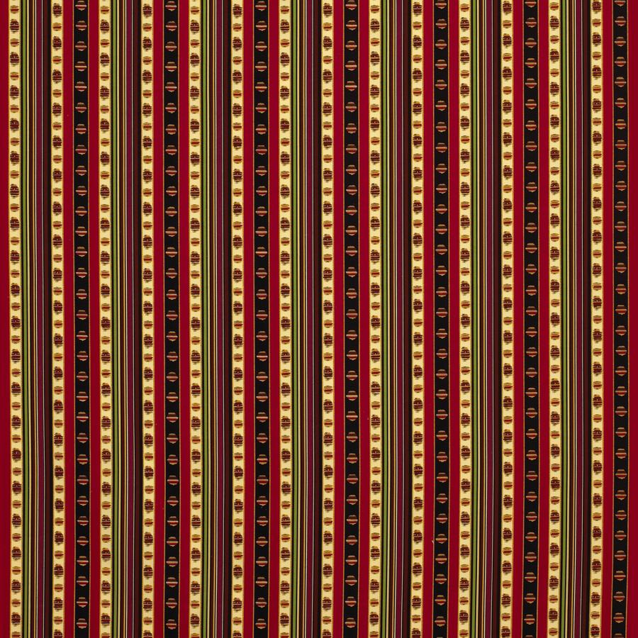 Sample 8015144-193 Rayure Percale Rouge Stripes Brunschwig and Fils Fabric