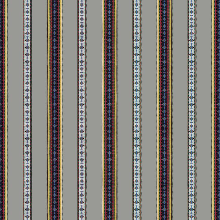 Looking 8015147-11 Rayure Broderie Gris Stripes by Brunschwig & Fils Fabric