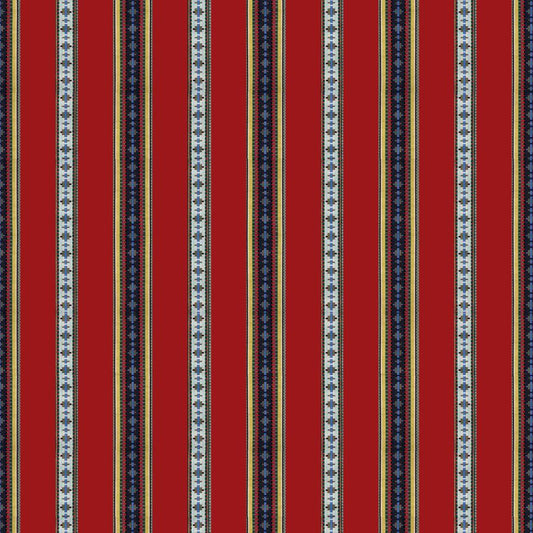 Purchase 8015147-19 Rayure Broderie Red Stripes by Brunschwig & Fils Fabric