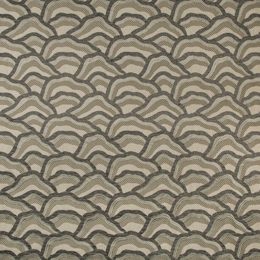 Order 8017127.1121.0 Les Rizieres Emb Grey Modern Chinoiserie by Brunschwig & Fils Fabric