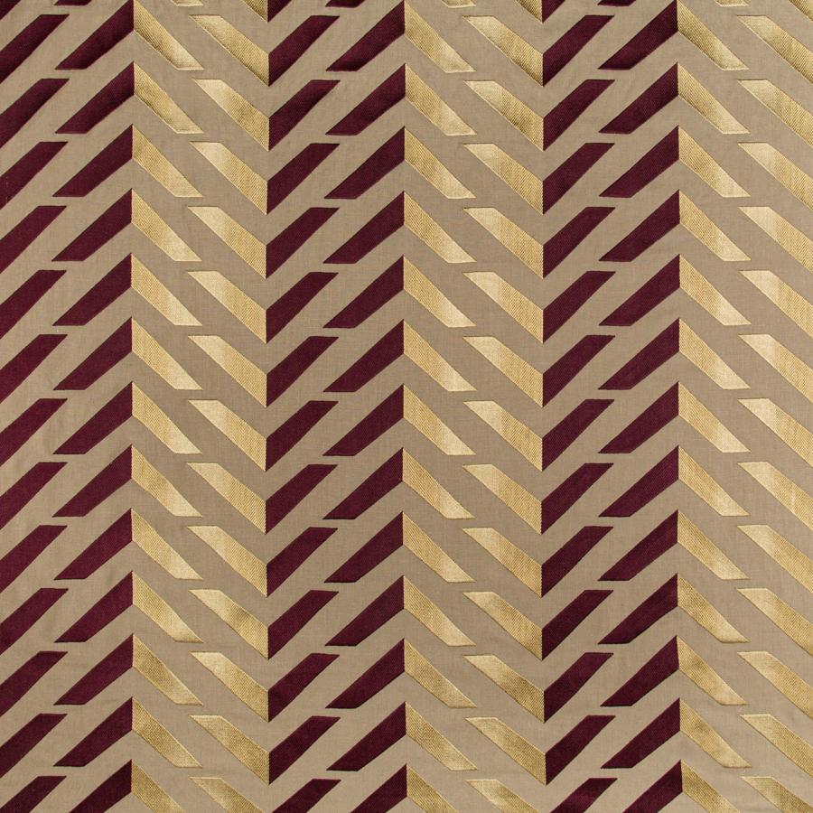 Find 8017128.9094.0 Les Vagues Emb Purple Geometric by Brunschwig & Fils Fabric