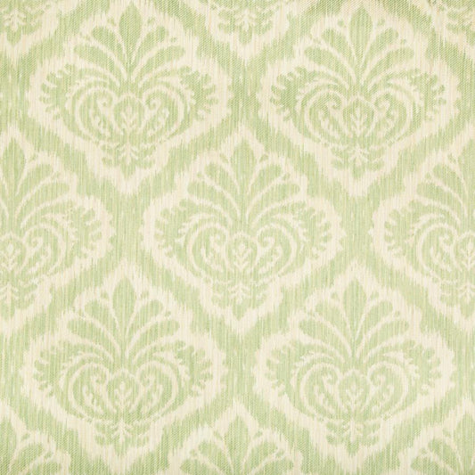 Looking 8017137-3 Durbar Tait Strie Ii Celery Damask by Brunschwig & Fils Fabric