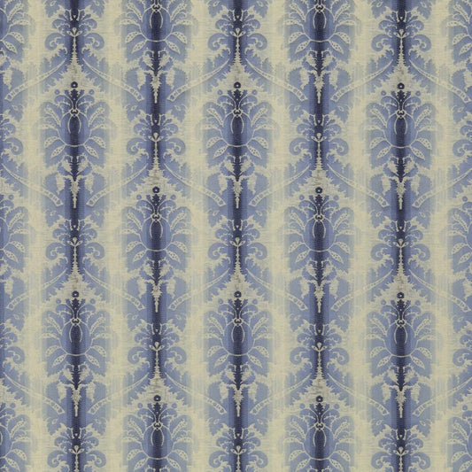 Find 8018106-5 Poivre Damask Indigo/Sky Damask by Brunschwig & Fils Fabric