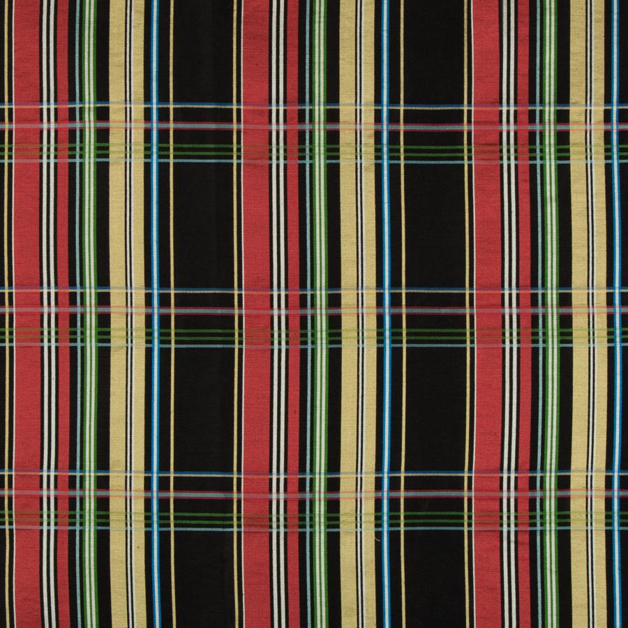 Sample 8018108-8 La Comelle Plaid Onyx Check/Plaid Brunschwig and Fils Fabric