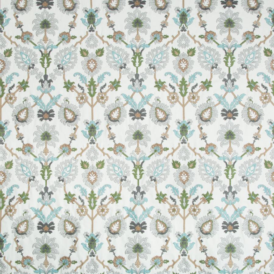 Sample 8018116-113 Solanum Emb Mist Ethnic Brunschwig and Fils Fabric