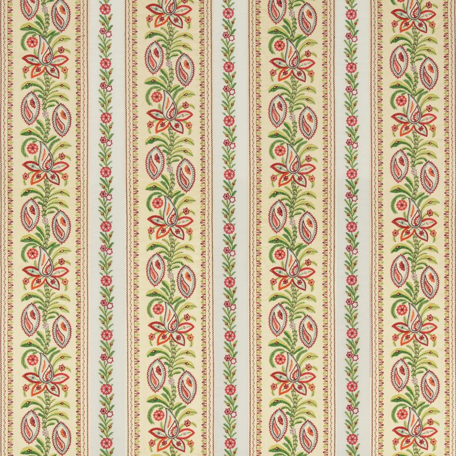 Sample 8019107-473 Henner Emb Spring Ethnic Brunschwig and Fils Fabric