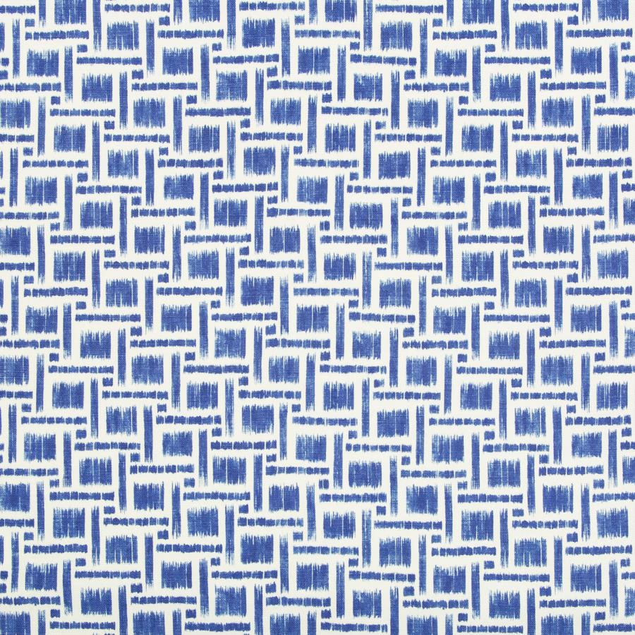 Looking 8019135-5 Mira Print Blue Geometric by Brunschwig & Fils Fabric