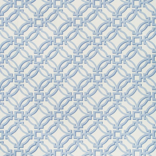 Purchase 8019136-15 Salvy Print Delft Lattice by Brunschwig & Fils Fabric