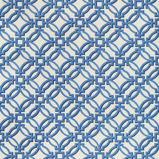 Buy 8019136-55 Salvy Print Porcelain Lattice by Brunschwig & Fils Fabric