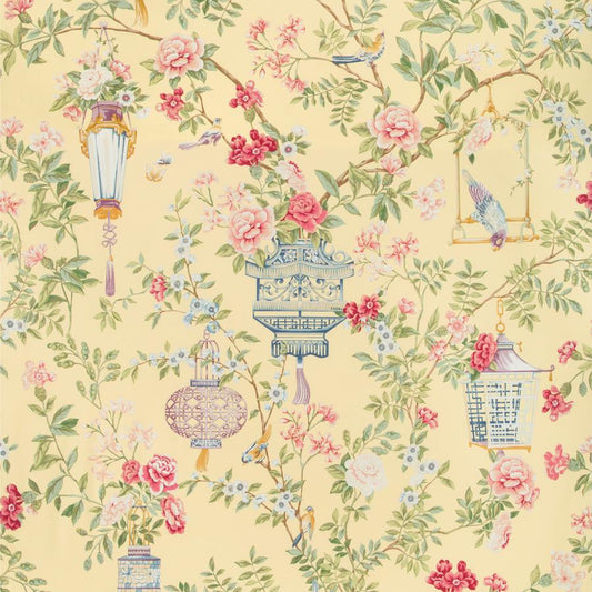 Find 8019137-147 Jardin Fleuri Print Sun Modern Chinoiserie by Brunschwig & Fils Fabric