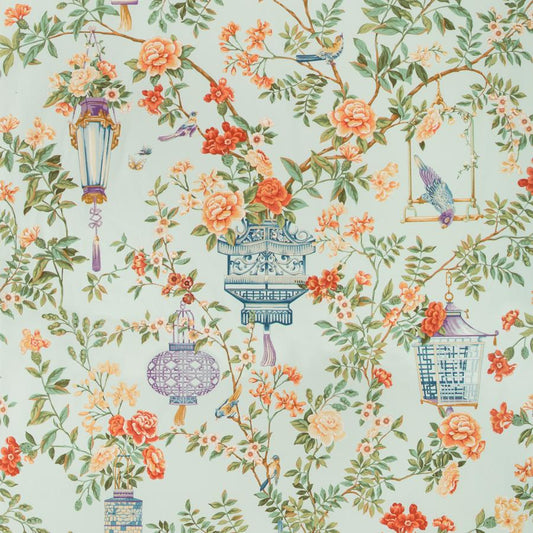 Order 8019137-157 Jardin Fleuri Print Opal Modern Chinoiserie by Brunschwig & Fils Fabric