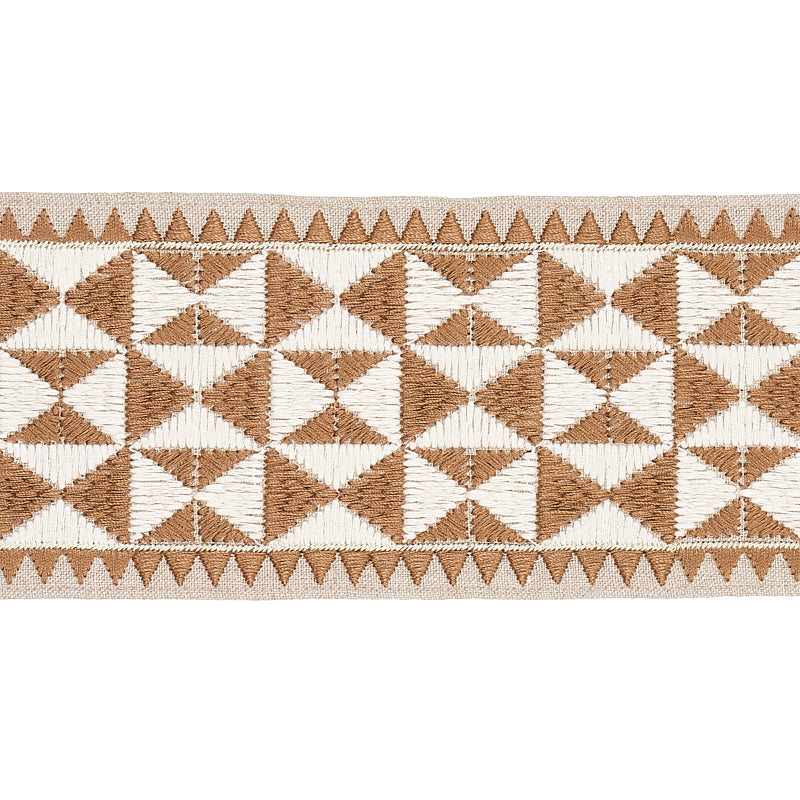 Purchase 80192 | Zulma Embroidered Tape, Sand - Schumacher Trim