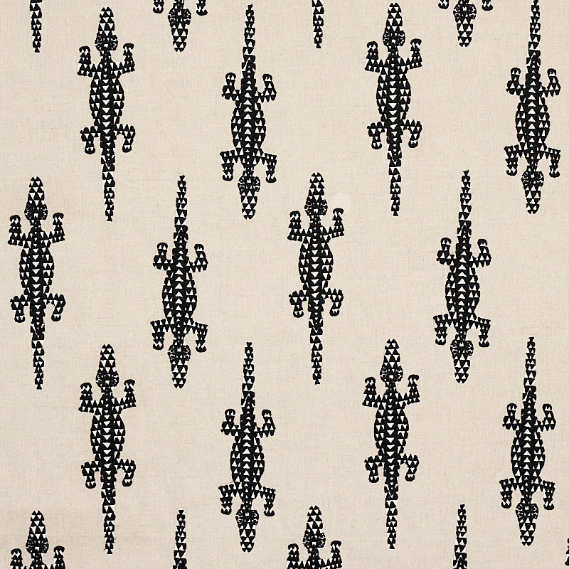 Shop 80200 Baracoa Embroidery Black by Schumacher Fabric