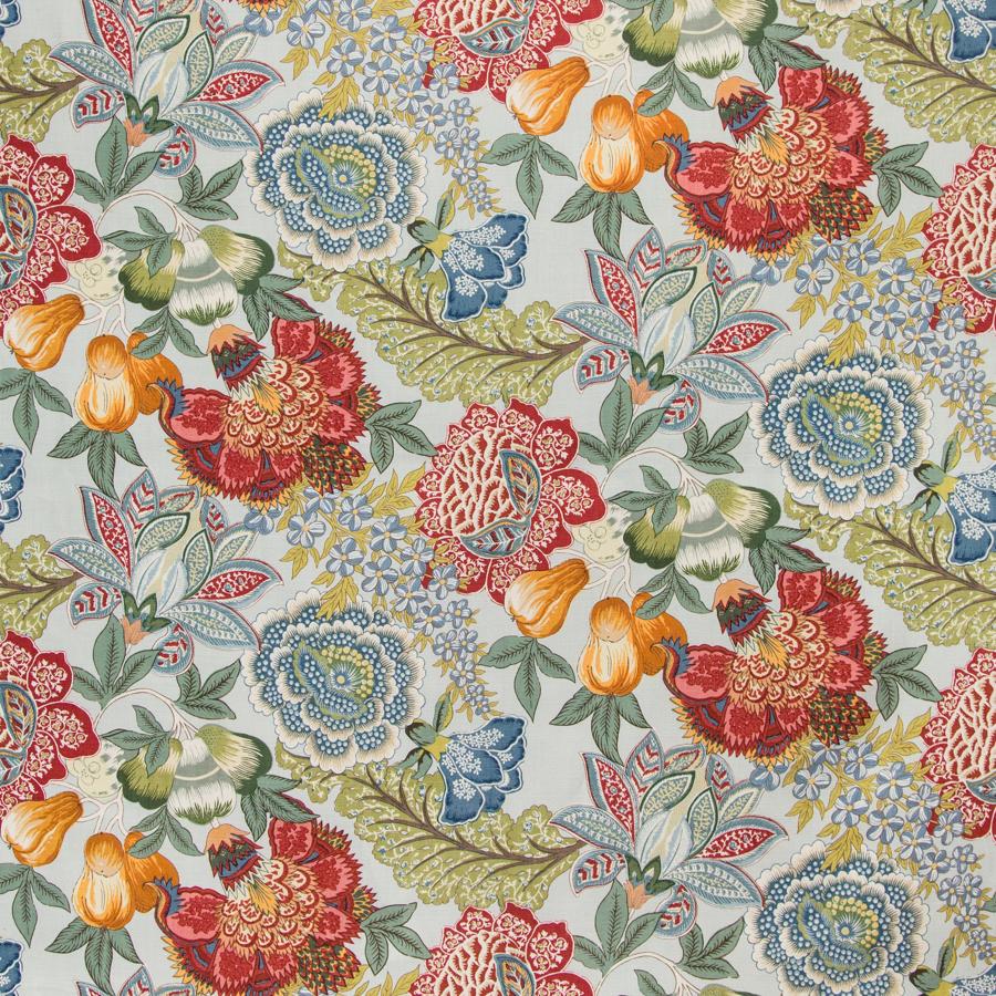 Purchase 8020101-1337 Karabali Print Aqua Botanical by Brunschwig & Fils Fabric