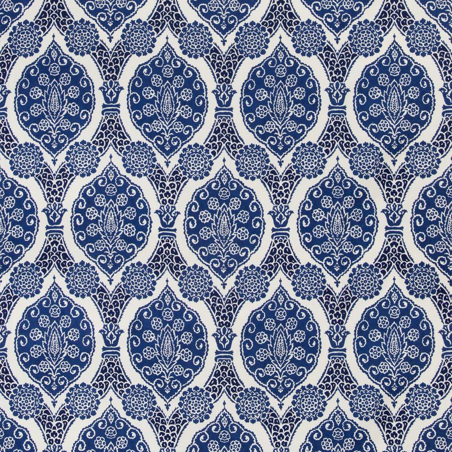 Find 8020103-50 Sufera Print Indigo Medallion by Brunschwig & Fils Fabric