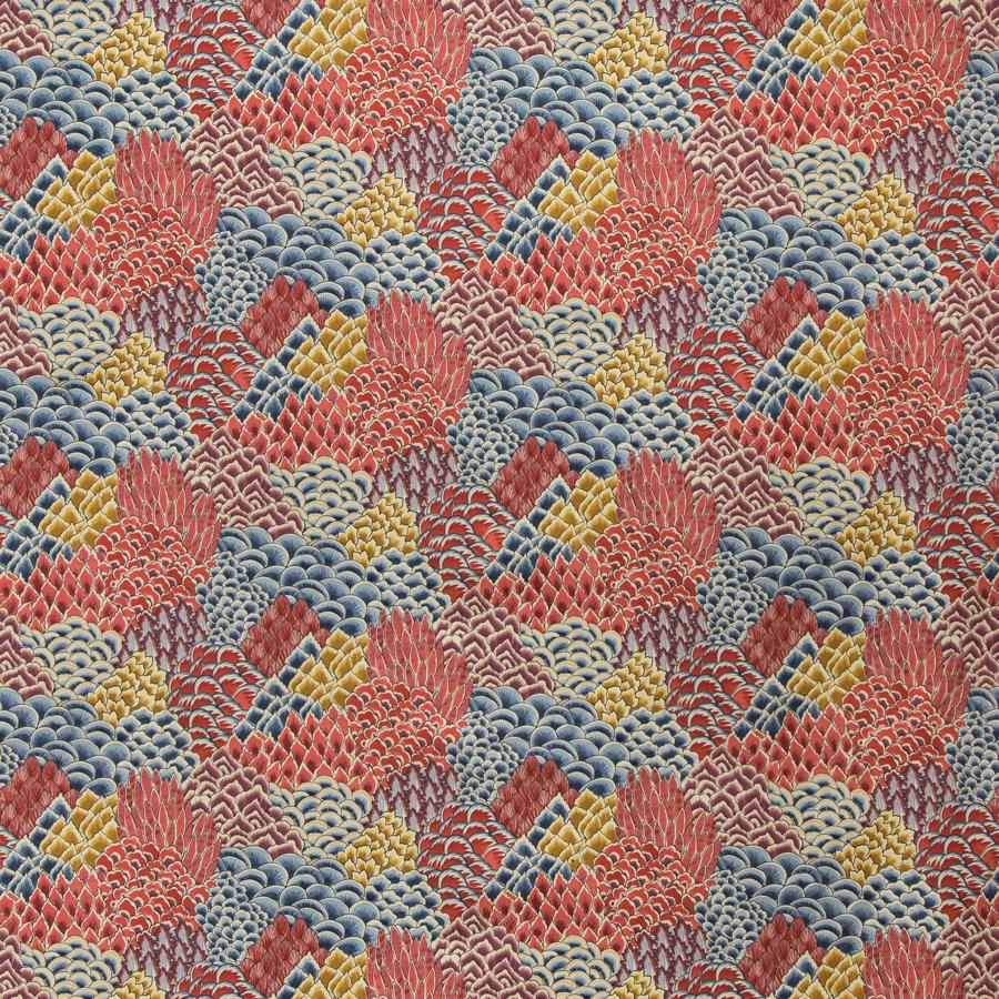 Save 8020104-195 Katibi Print Multi Flamestitch by Brunschwig & Fils Fabric