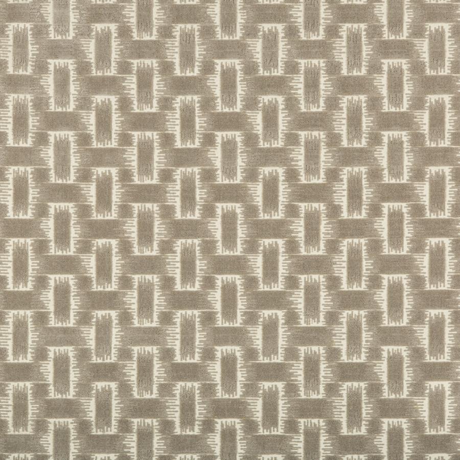 Looking 8020116.11.0 Chambord Velvet Grey Geometric by Brunschwig & Fils Fabric