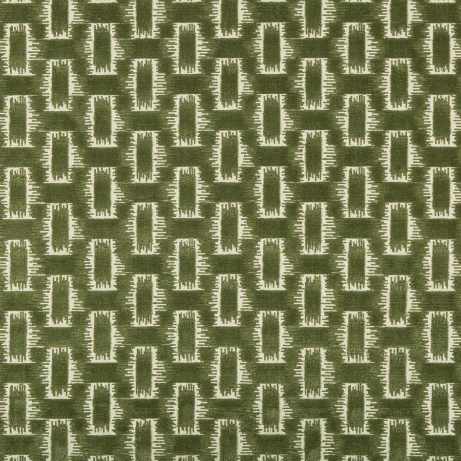 Save 8020116.3.0 Chambord Velvet Green Geometric by Brunschwig & Fils Fabric