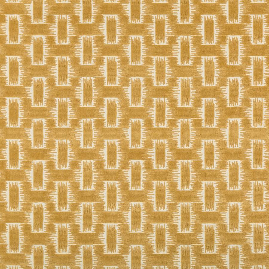 Buy 8020116.4.0 Chambord Velvet Yellow/Gold Geometric by Brunschwig & Fils Fabric