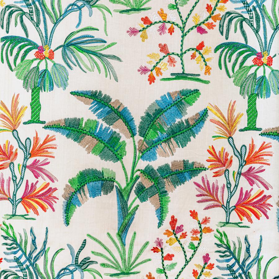 Sample - 8022134.530 | Martil Emb, Majorelle - Brunschwig & Fils Fabric Fabric - 8022134.530.0