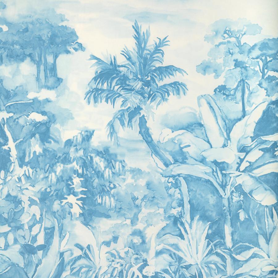 Sample - 8022139.5.0 | Nouvelle Print, Majorelle - Brunschwig & Fils Fabric