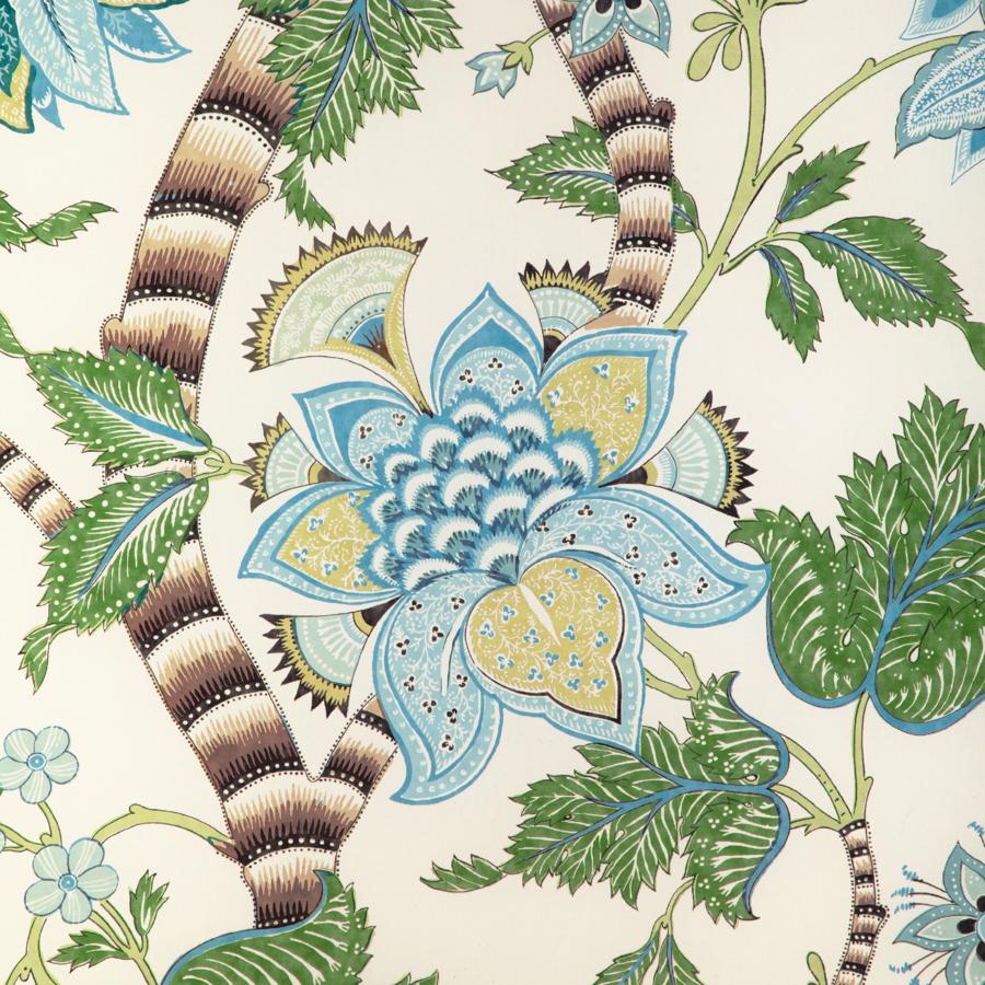 Sample - 8023105.353.0 | Cadenet Print, Cadenet - Brunschwig & Fils Fabric