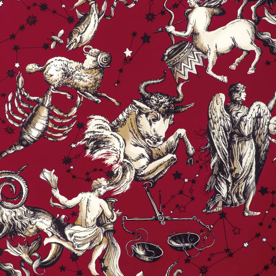Sample - 8023135.19 | Cosmique Print, Celeste - Brunschwig & Fils Fabric Fabric - 8023135.19.0