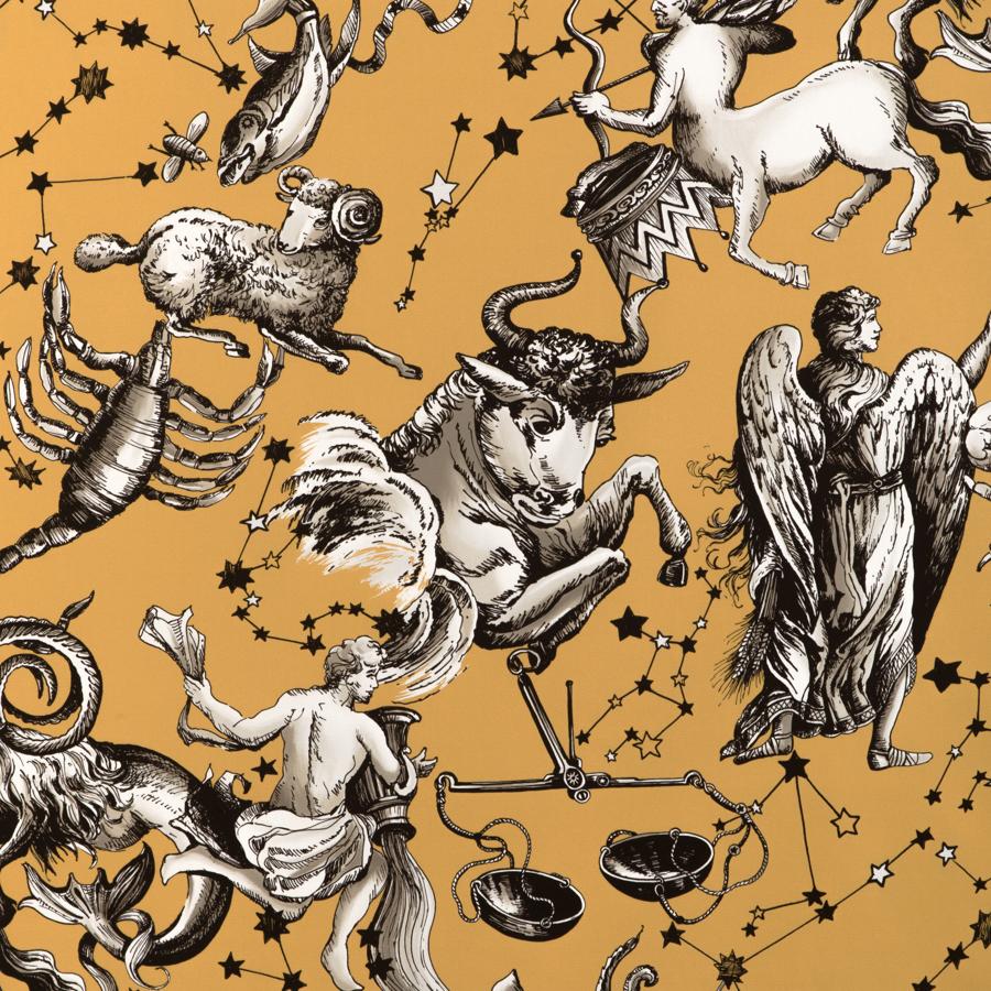 Sample - 8023135.4 | Cosmique Print, Celeste - Brunschwig & Fils Fabric Fabric - 8023135.4.0