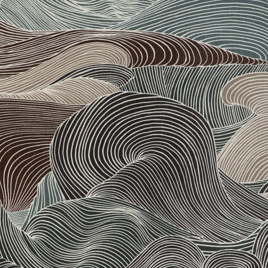 Sample - 8023136.611 | Tourbillon Print, Celeste - Brunschwig & Fils Fabric Fabric - 8023136.611.0