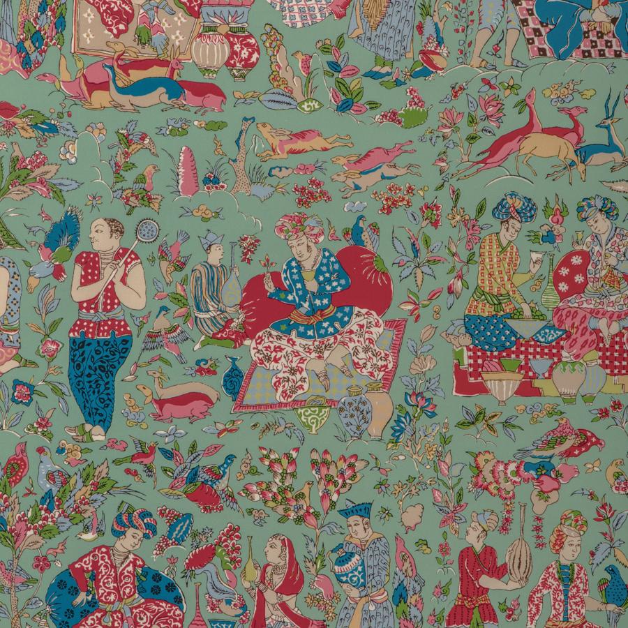 Purchase 8024100.319 Shalimar Print, La Menagerie - Brunschwig & Fils Fabric Fabric - 8024100.319.0