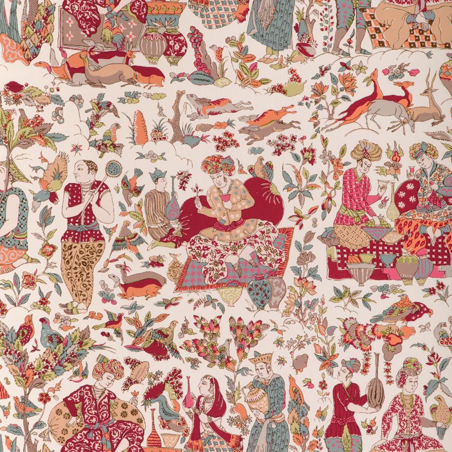 Purchase 8024100.716 Shalimar Print, La Menagerie - Brunschwig & Fils Fabric Fabric - 8024100.716.0