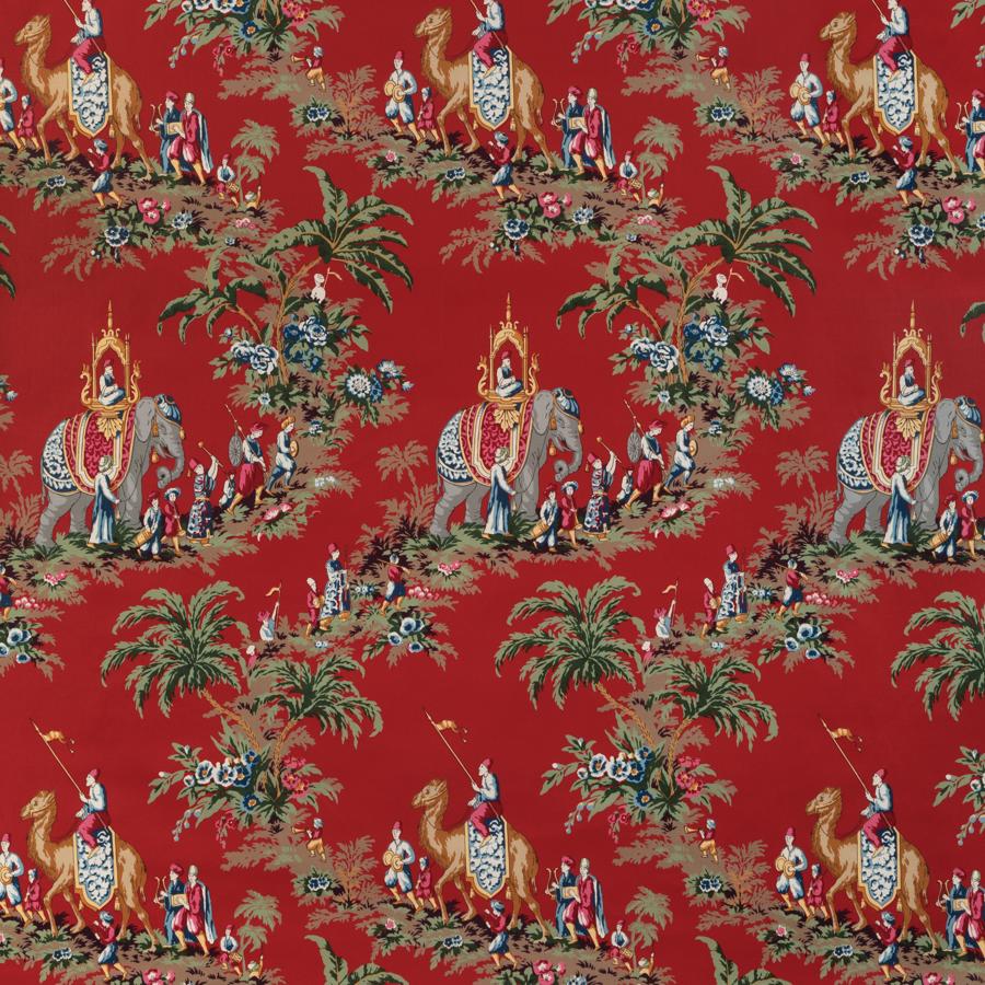 Sample - 8024104.19 | Beauport Promenade, La Menagerie - Brunschwig & Fils Fabric Fabric - 8024104.19.0