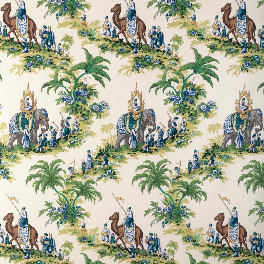 Sample - 8024104.315 | Beauport Promenade, La Menagerie - Brunschwig & Fils Fabric Fabric - 8024104.315.0