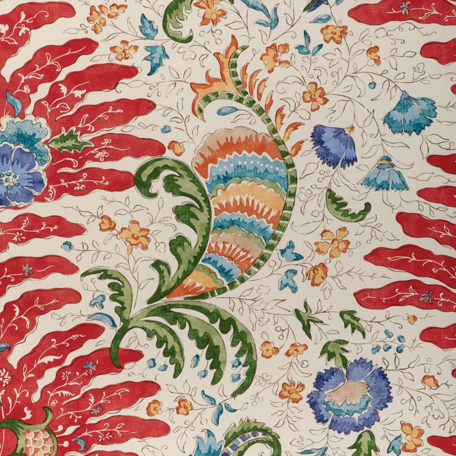 Sample - 8024105.913 | Riviere Print, La Menagerie - Brunschwig & Fils Fabric Fabric - 8024105.913.0