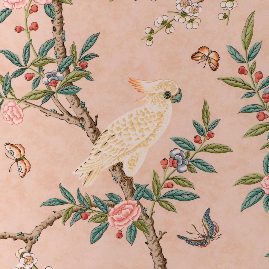 Sample - 8024106.73 | Kanchou Print, La Menagerie - Brunschwig & Fils Fabric Fabric - 8024106.73.0