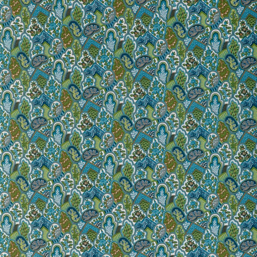Sample - 8024108.353 | Villandry Print, La Menagerie - Brunschwig & Fils Fabric Fabric - 8024108.353.0