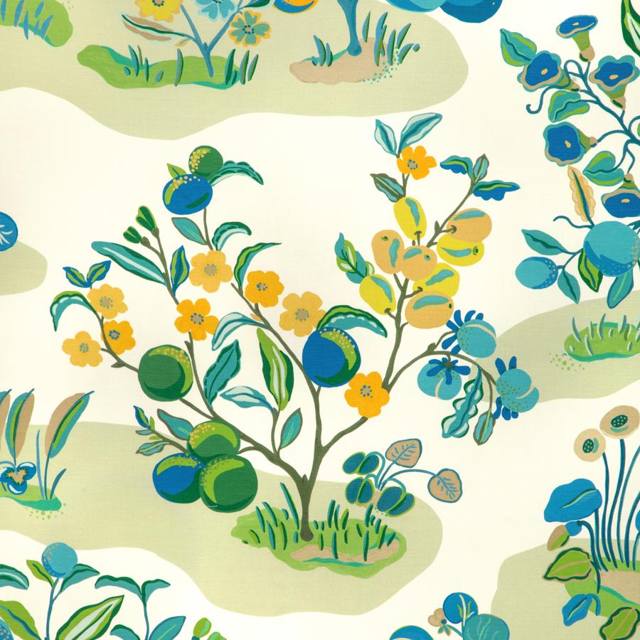 Sample - 8024121-353 | Pomelo Print, Carlsten - Brunschwig & Fils Fabric Fabric - 8024121.353.0
