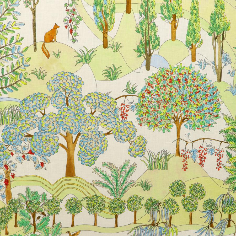 Sample - 8024124-315 | Folklore Print, Carlsten - Brunschwig & Fils Fabric Fabric - 8024124.315.0