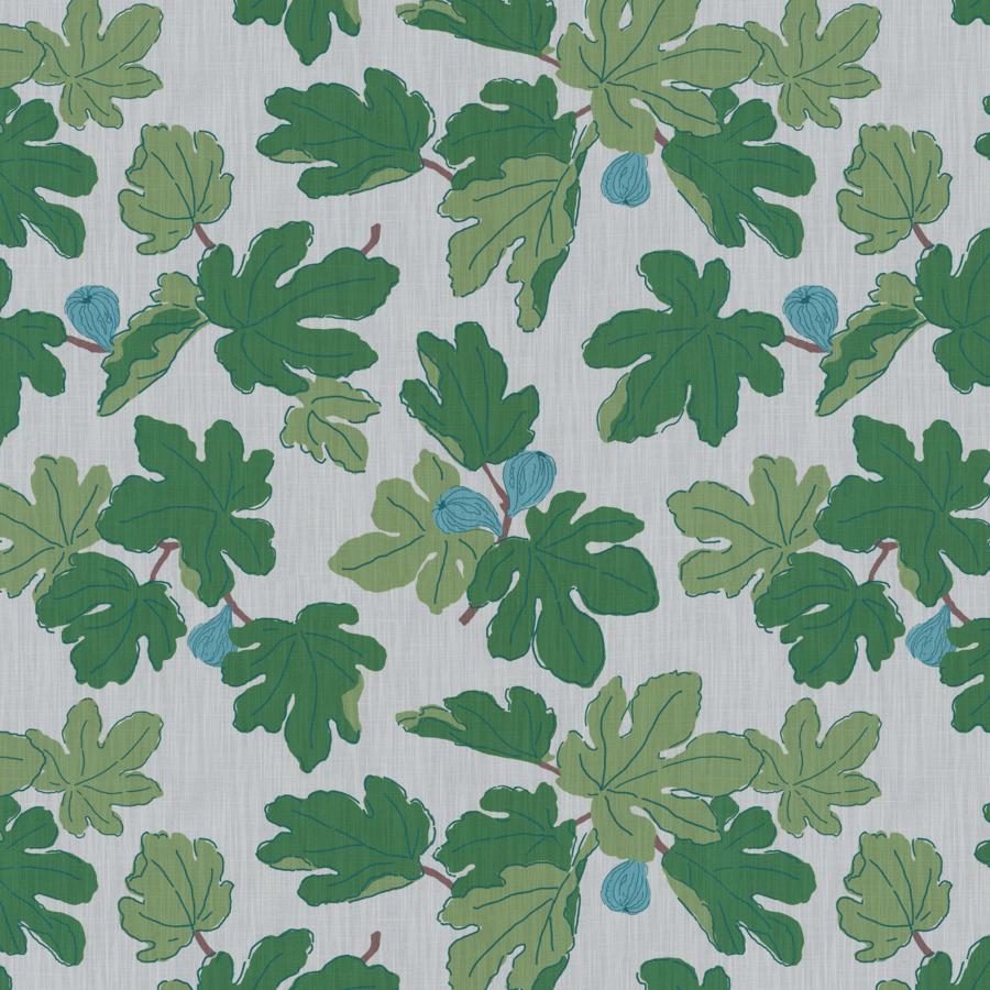 Purchase 8026119.335.0 Figuier Outdoor, Aqua/Leaf - Brunschwig & Fils Fabric