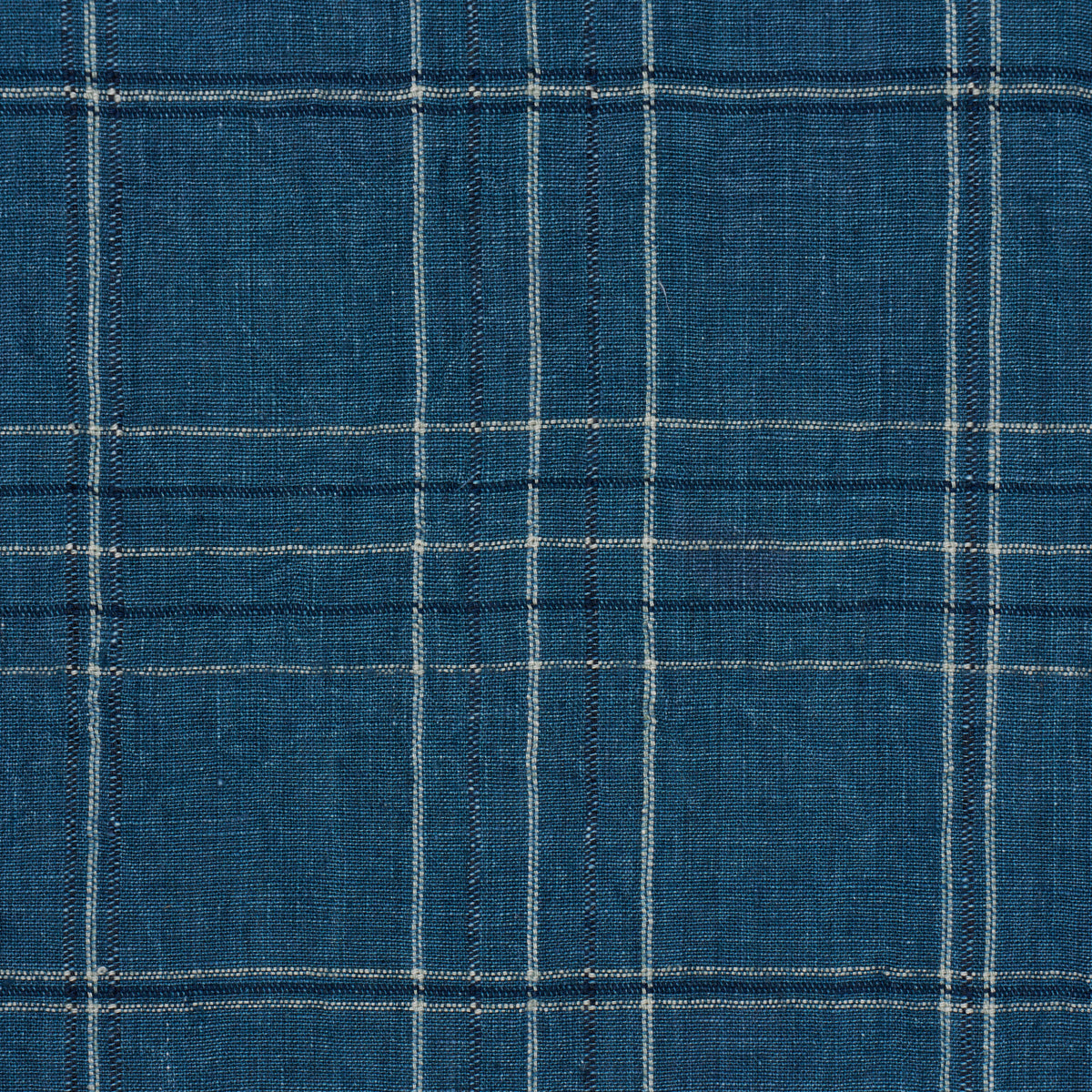 Purchase 80305 | Nils Plaid Linen, Denim - Schumacher Fabric